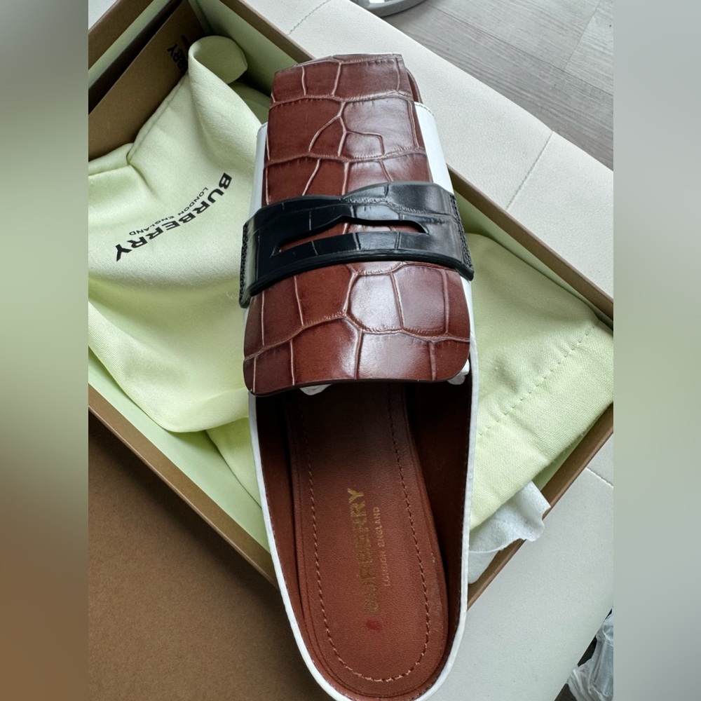 Tri-tone loafers mules Burberry - Picture 4 of 5